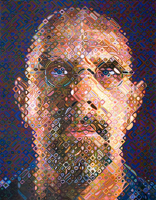 Chuck Close - Self Portrait 2007 Screenprint
