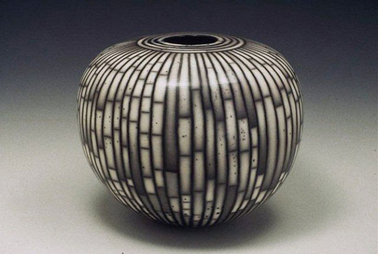 Vessel With Lines by David Roberts