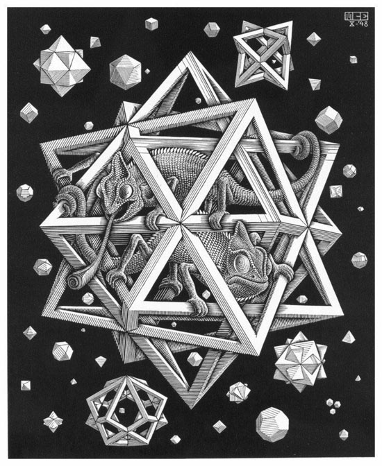 M.C. Escher - Stars, 1948