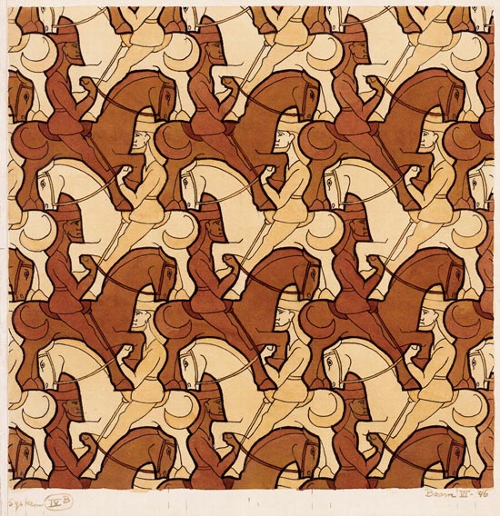 Horsemen by M.C. Escher