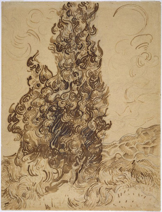 Cypresses by Van Gogh