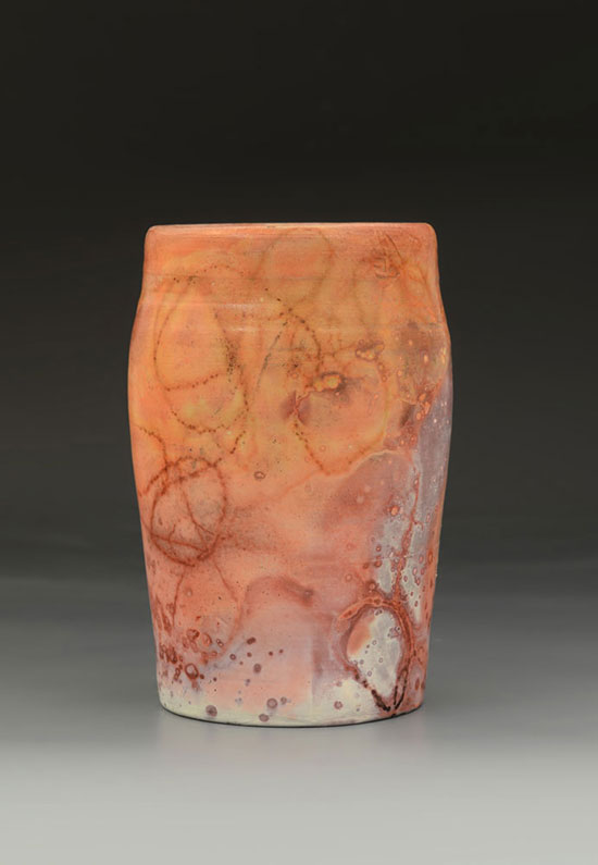 Pit-fired vase by Ben Stratton