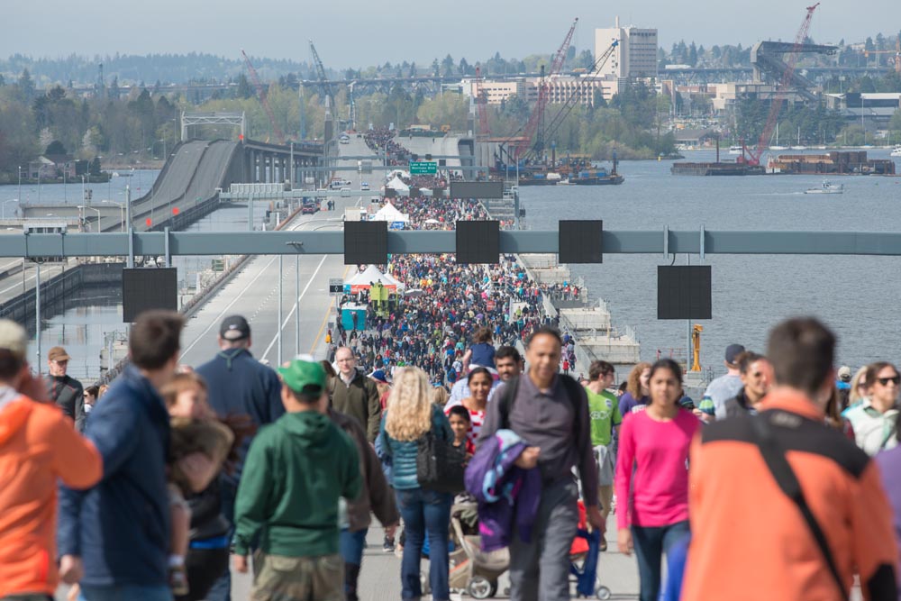 4/2/16, 11:18:50 AM: Opening of the new 520 floating bridge