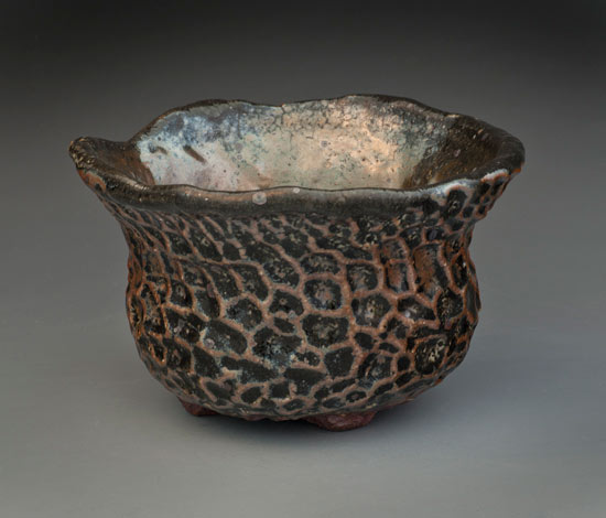Shino teabowl by Casey Stoltz