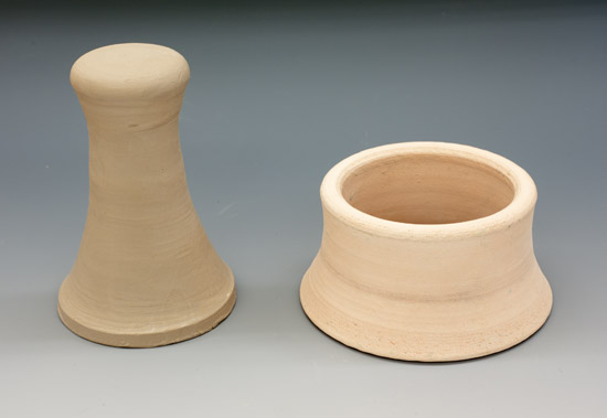 a bisque-fired chuck and chum