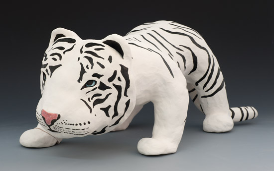white tiger by Elena Thomas