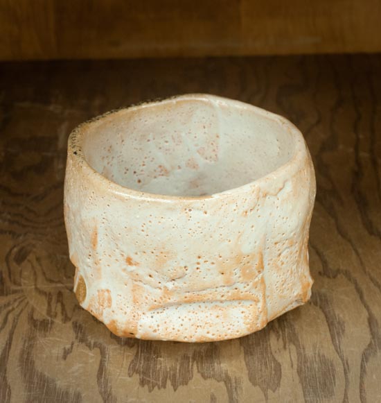 A chawan made by Jeff Shapiro at the workshop