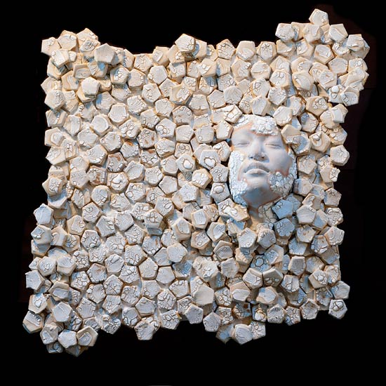 Rachel Hsu's face sculpture