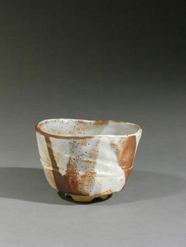 Richard Milgrim tea bowl at the Douglas Dawson Gallery