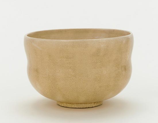 White Satsuma ware tea bowl