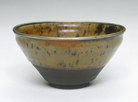 Mino or Seto ware temmoku tea bowl