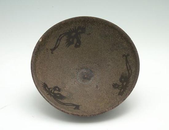 Large Tea Bowl with Indented Lip