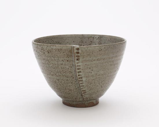 Asahi ware tea bowl, sugi shape