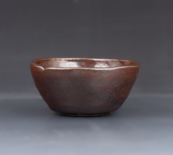 Iron red bowl by Brigham Richins