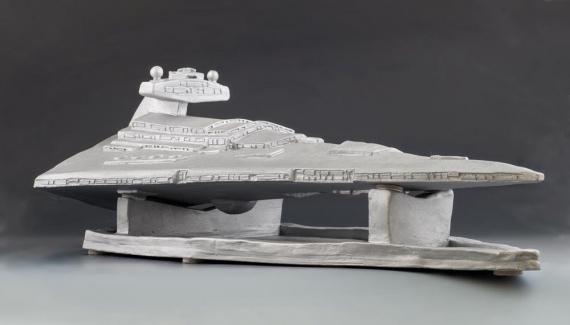Three quarter view, Imperial Star Destroyer by Cameron Kolesa