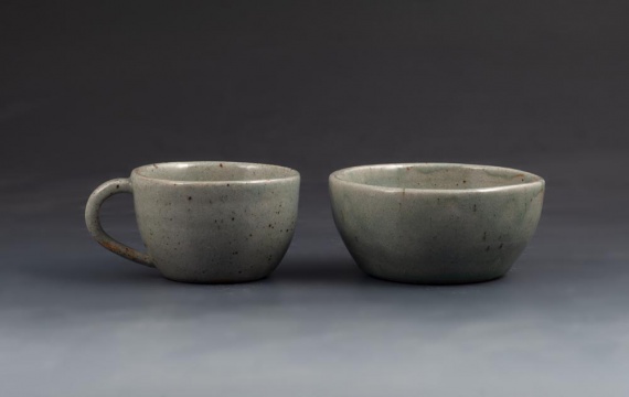 Celadon cup and bowl by Cindy Lao