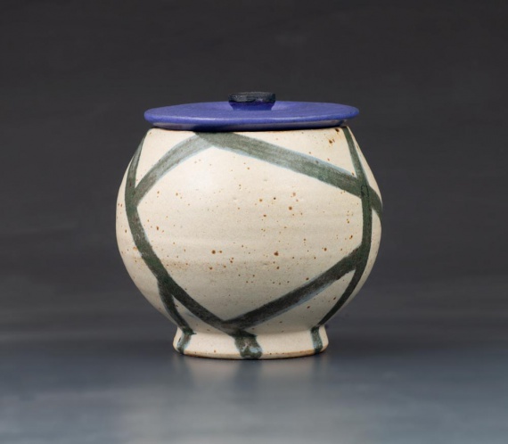 Pot with lid by Claire Baker