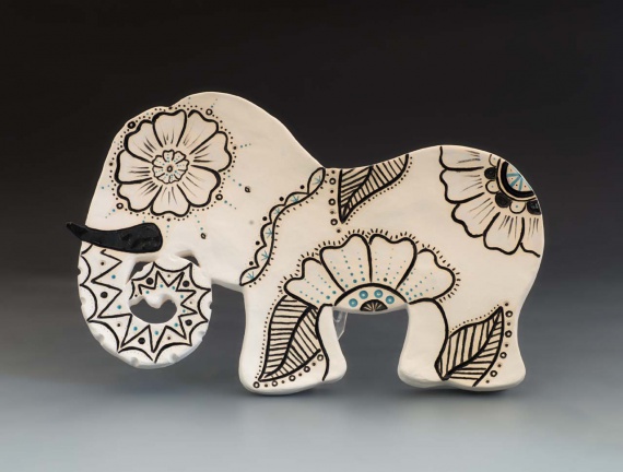 Elephant tray by Darhian Miils