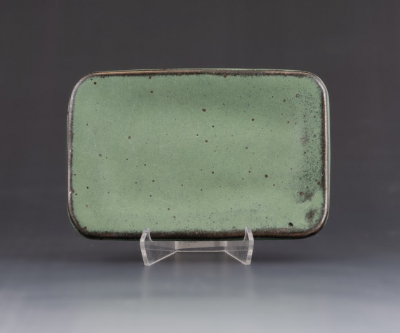 Green tray by Elsa Anneberg