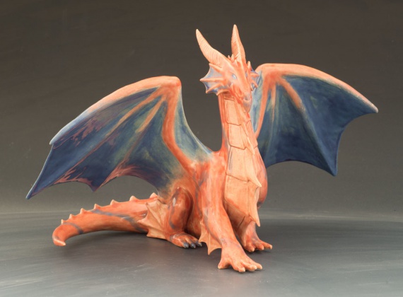 Dragon sculpture by Erin Gallagher