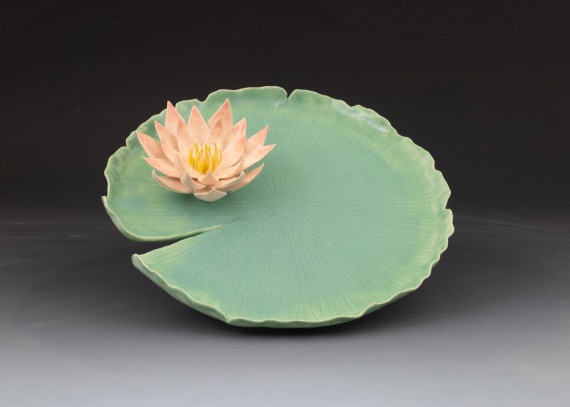Lily pad platter by Erin Gallagher