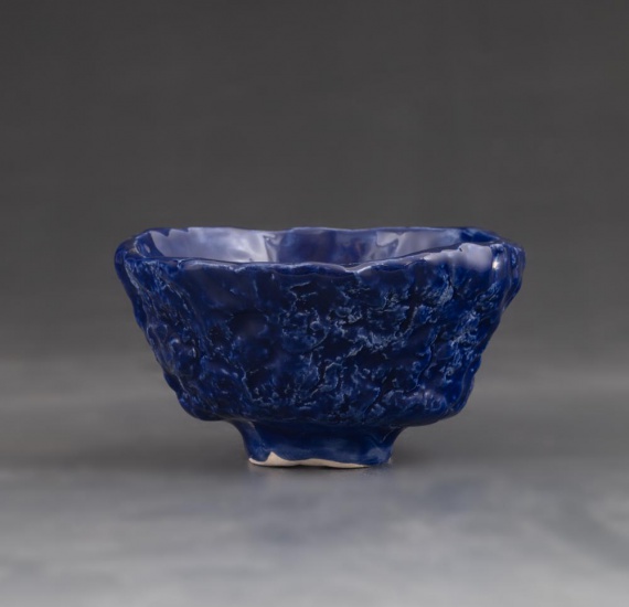 Blue teabowl by Gabriel Roderick