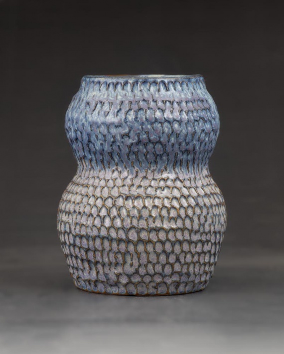 Carved vase by Layne Fitzgerald