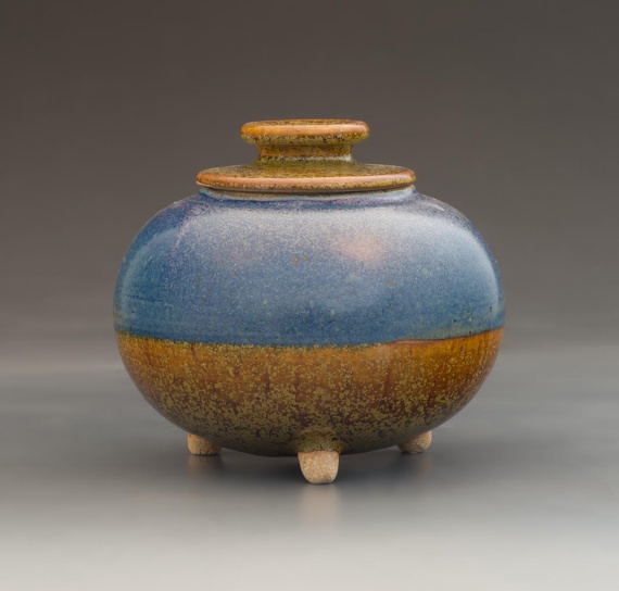 Pot with lid by Michael Rhoads