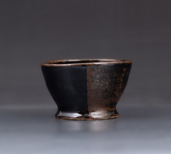 Tenmoku black bowl by Natalie Stall