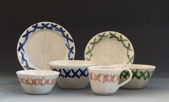 Set of dishes by Nicole Rauch