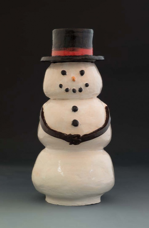 Snowman jar by Nicole Rauch