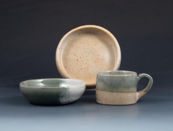 Cup and bowls by Olivia Krey