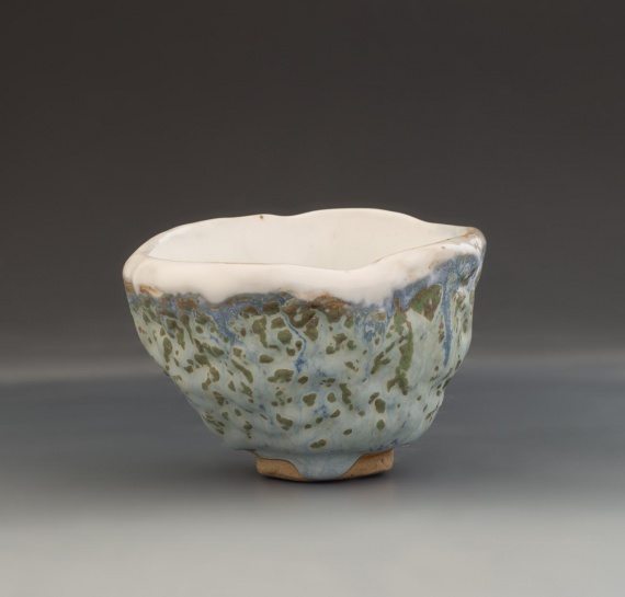 Handbuilt tea bowl by Peyton Hansen