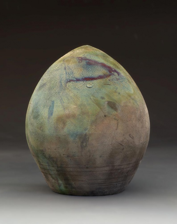 Raku dragon egg by Ryan Finstad