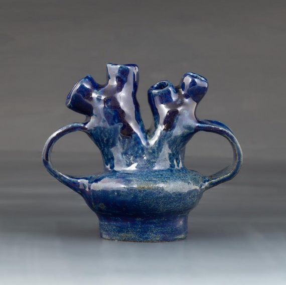 Crazy blue vase by Tiffany Shim
