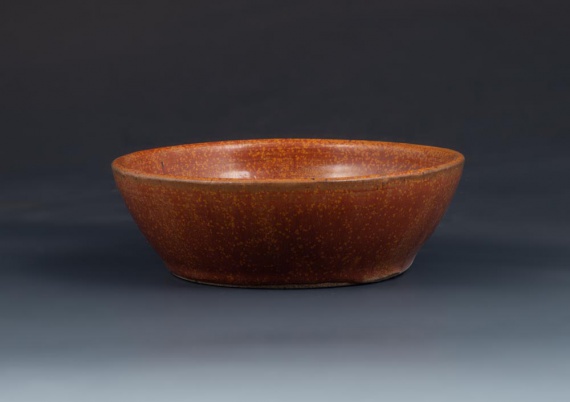 Bowl glazed with Shaner's Gold by Whitney Nakata