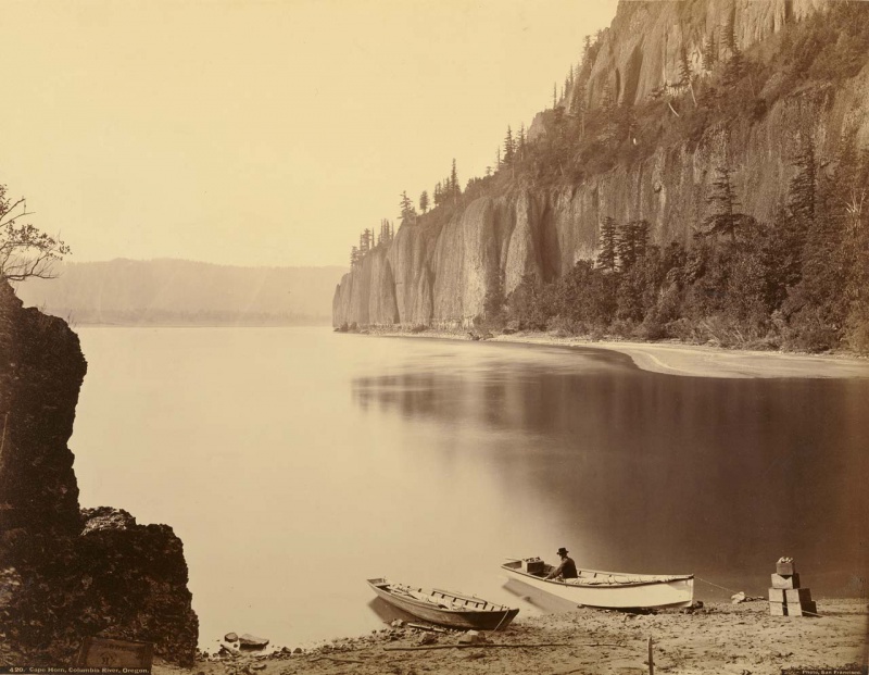 <p><b>Carleton Watkins</b>, <i>Cape Horn, Columbia River, Oregon</i>, 1867.</p>