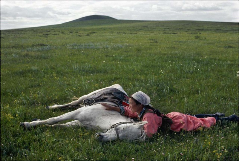 <p><b>Eve Arnold</b>, <i>CHINA. Inner Mongolia. Horse training for the militia</i>, 1979, © Eve Arnold/Magnum Photos</p>