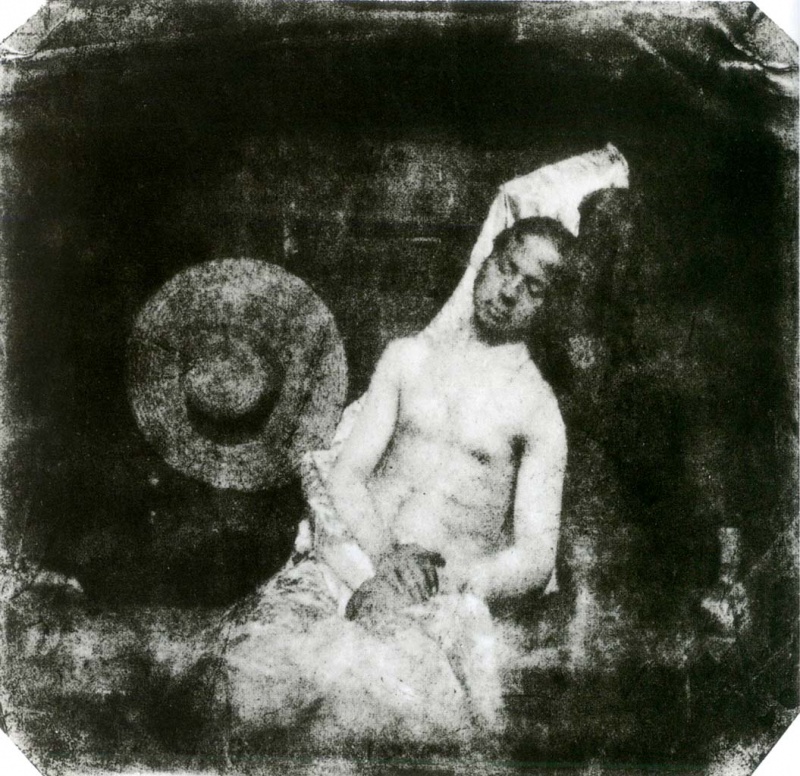 <p><b>Hippolyte Bayard</b>, <i>Self-Portrait as a Drowned Man</i>, 1840.</p>