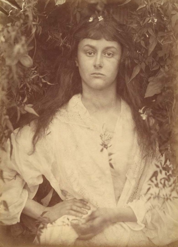 <p><b>Julia Margaret Cameron</b>, <i>Alice Liddell / Pomona</i>, 1872.</p>