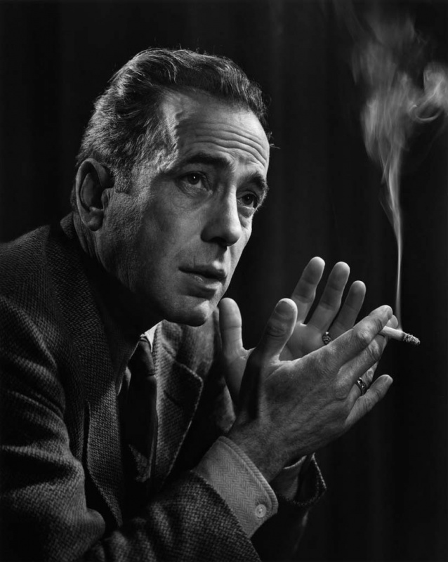 <p><b>Yousuf Karsh</b>, <i>Humphrey Bogart</i>, 1946.</p>