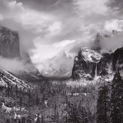 <p><b>Ansel Adams</b>, <i>Clearing Winter Storm, Yosemite National Park, CA</i>, 1944</p>