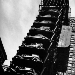 <p><b>John Gutmann</b>, <i>Elevator Garage, Chicago</i>, 1936.</p>