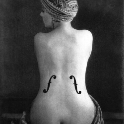 <p><b>Man Ray</b>, <i>Ingres's Violin</i>, 1924.</p>