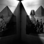 <p><b>Abelardo Morell</b>, <i>Old Travel Scrapbook: The Pyramids</i>, 2000.</p>