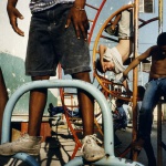 <p><b>Alex Webb</b>, <i>CUBA. Havana. 2000. Children playing in a playground.</i></p>