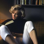 <p><b>Alfred Eisenstaedt</b>, <i>Marilyn Monroe Writing at Home</i>, 1953.</p>