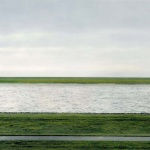 <p><b>Andreas Gursky</b>, <i>Rhine II</i>, 1999.</p>