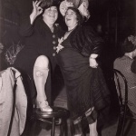 <p><b>Arthur Fellig</b>, <i>Billie Dauscha and Mabel Sidney, Bowery Entertainers</i>, December 1944.</p>
