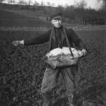 <p><b>August Sander</b>, <i>Farmer Sowing</i>, 1952.</p>